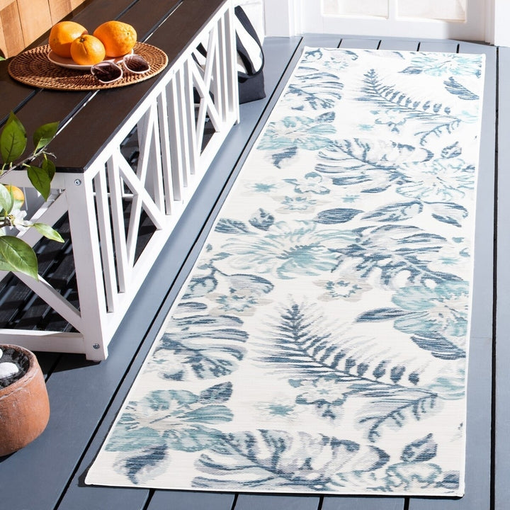 SAFAVIEH SUN671D Sunrise Ivory / Blue Grey Image 1