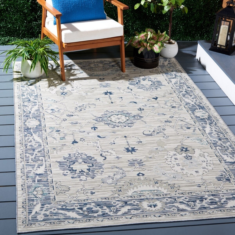 SAFAVIEH SUN624G Sunrise Grey / Blue Ivory Image 2