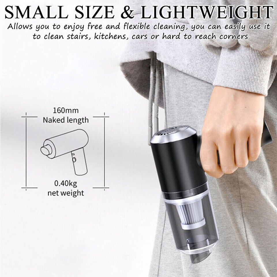 3 in 1 Upgrade Car Vacuum Cleaner Air Suction Wireless Handheld Rechargeable Image 6