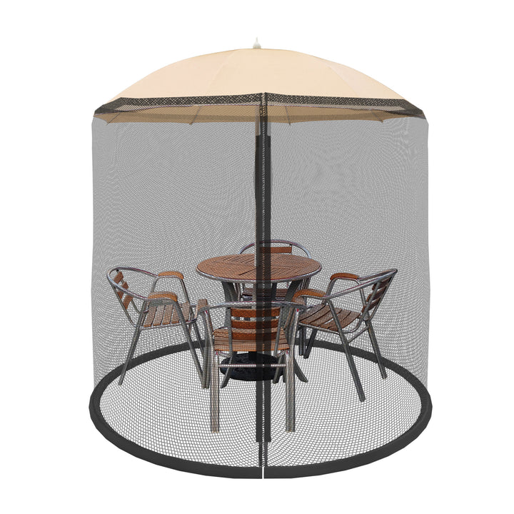 Patio Umbrella Mesh Bug and Mosquito Screen for 7.5 Ft Diameter Umbrellas Image 1