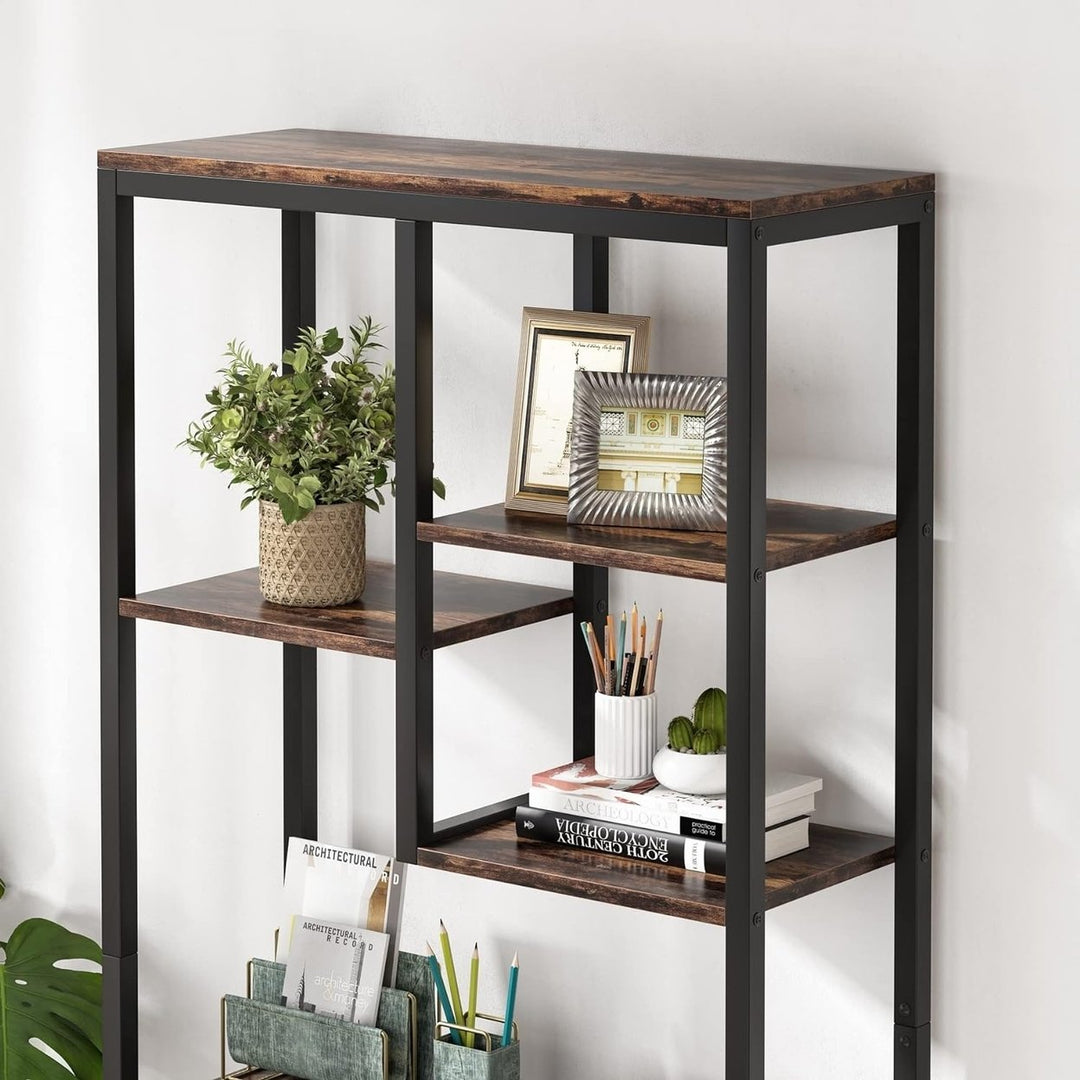 Tribesigns 6-Tier Tall Bookshelf Bookcase, Industrial 8-Shelf Open Bookcase Storage Display Book Shelves Image 3