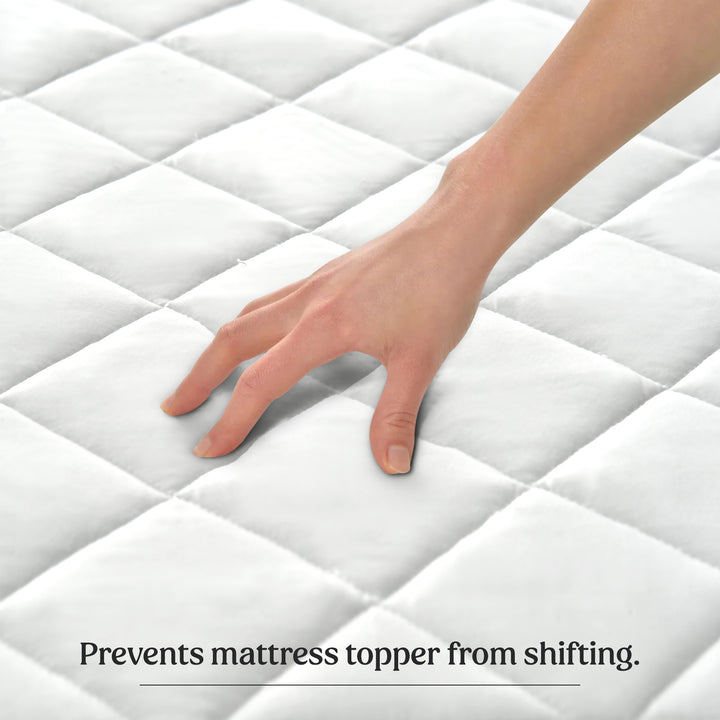 Quilted Fitted Mattress Pad (King- Queen - Full- Twin) - Mattress Cover Stretches up to 16 Inches Deep - Mattress Topper Image 6