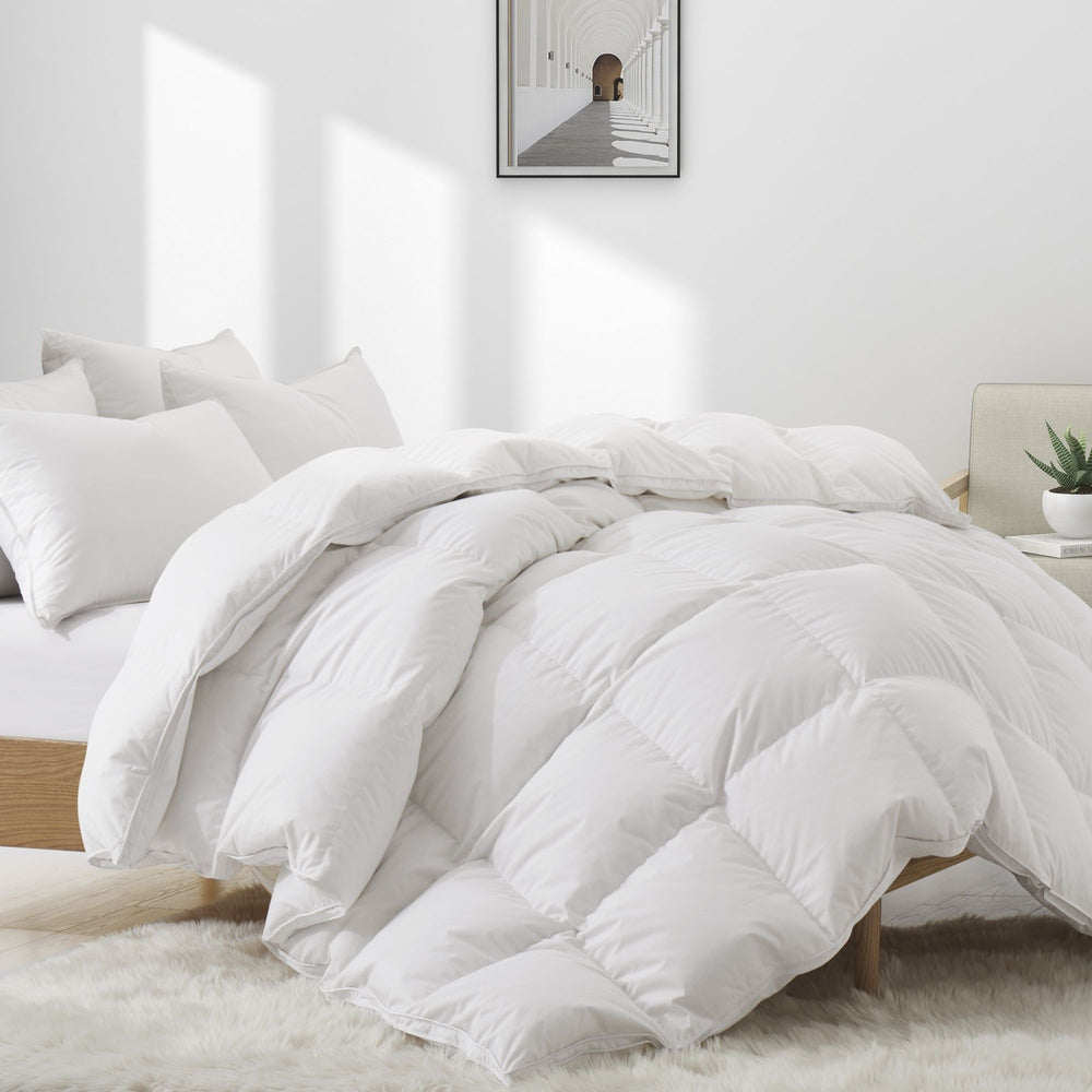 800 Fill Power European White Down Comforter-Heavy Weight Comforter for Cold Winter Image 2