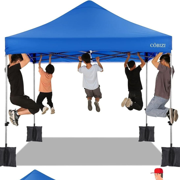 Tooluck 10x10 Pop up Canopy Commercial Heavy Duty Canopy Tent with 4 sidewalls Easy Up Outdoor Party Tent Instant Canopy Image 9