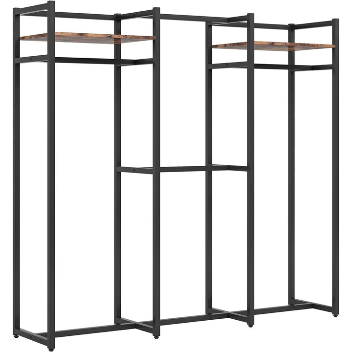 Tribesigns Heavy Duty Garment Rack Portable Clothes Organizer with Shelves Image 9