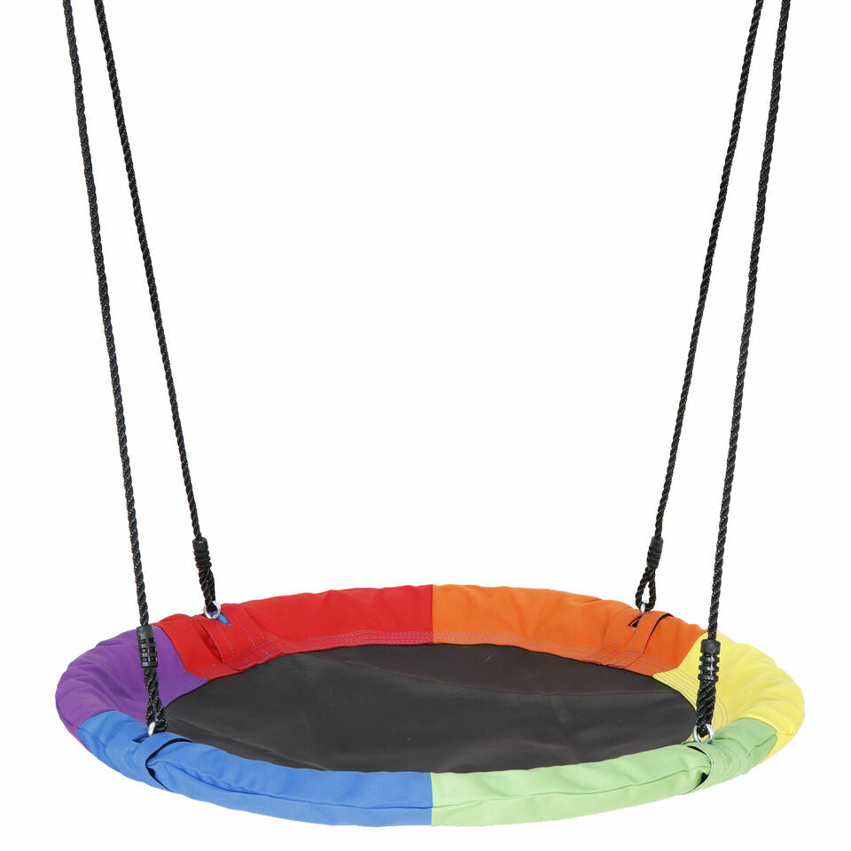 US Children Tree Swing Hanging Flying Web Platform Mesh Saucer Playground 700Ibs Image 4