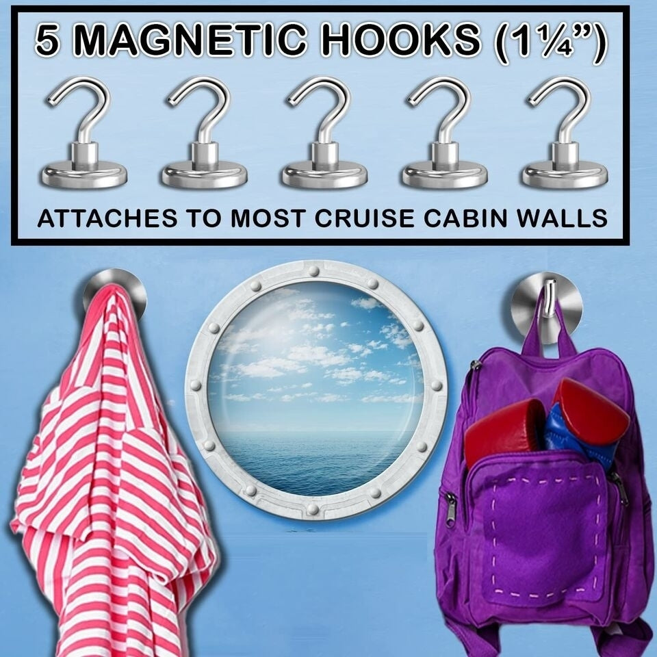 Cruise Ship Kit Travel Accessories Items Hooks, Lanyard, Power Outlet, Card Hold Image 5