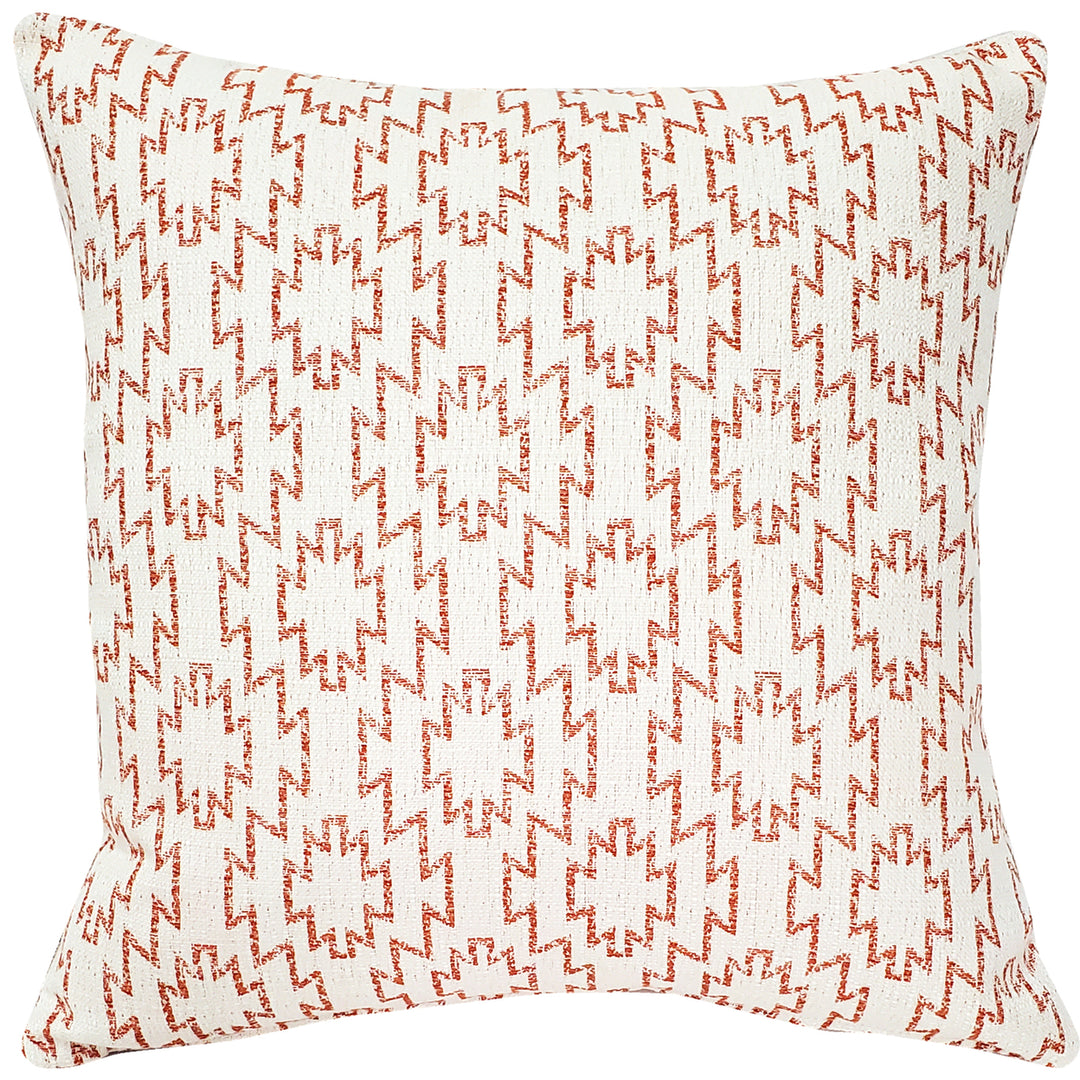 Maxwell Mirador Rosa Outdoor Pillow 19x19 Geometric Polyfill Acrylic Fabric Image 1