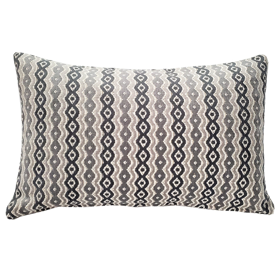 Gazing Foundry Gray Throw Pillow 12x20, with Polyfill Insert Image 1