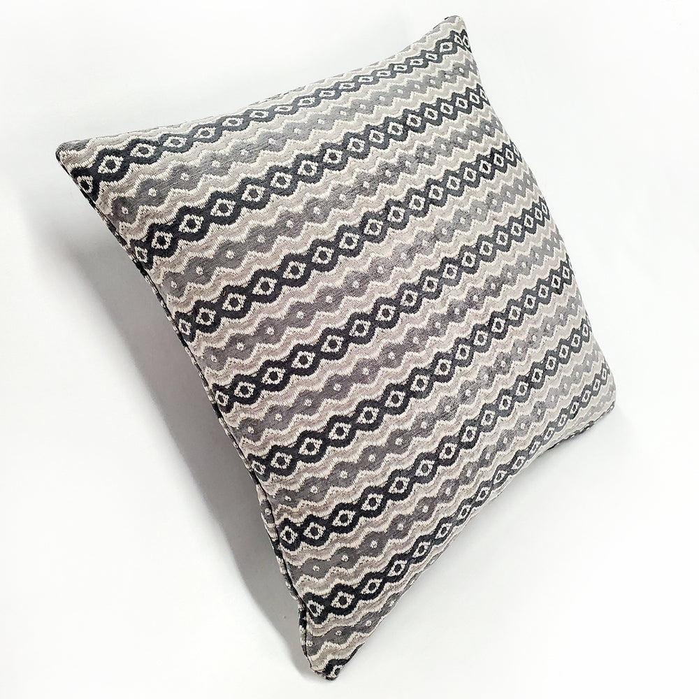 Gazing Foundry Gray Throw Pillow 17x17, with Polyfill Insert Image 2