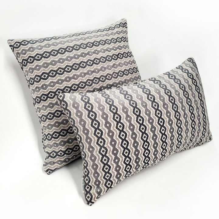 Gazing Foundry Gray Throw Pillow 17x17 Chenille with Polyfill Insert Image 4