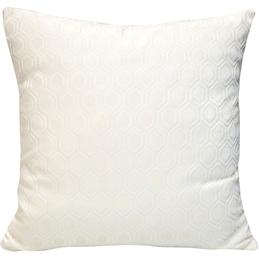 Hexa Icing Cream Velour Throw Pillow 18x18, with Polyfill Insert Image 1