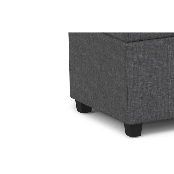 Avalon Extra Large Storage Ottoman in Linen Image 10