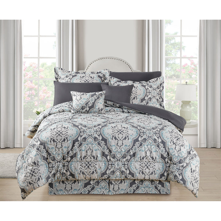 Kathy Ireland 10 Piece Bed in a Bag Comforter Set Queen or King Ultra Soft Image 1