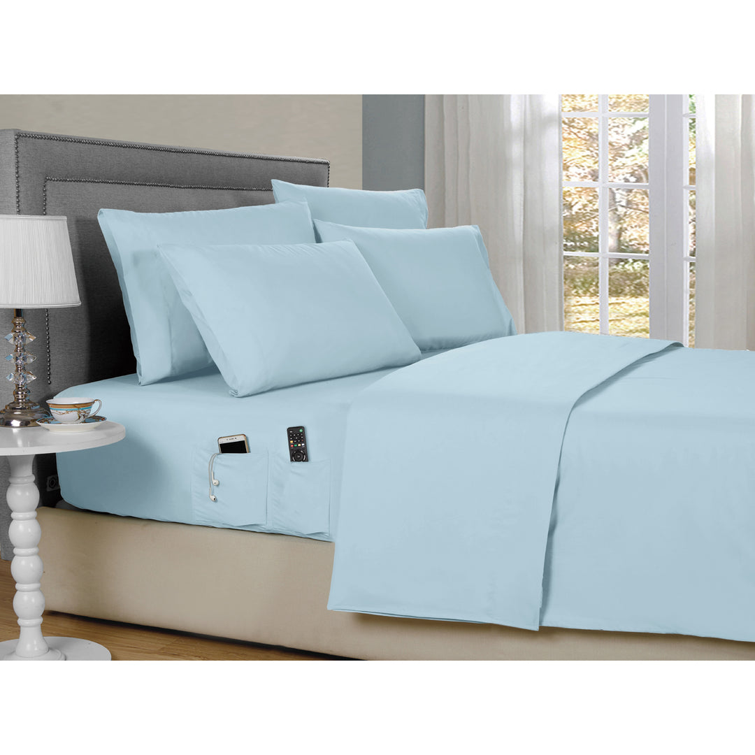 Kathy Ireland 6-Piece Smart Sheet Sets w/ Side Pocket Image 1