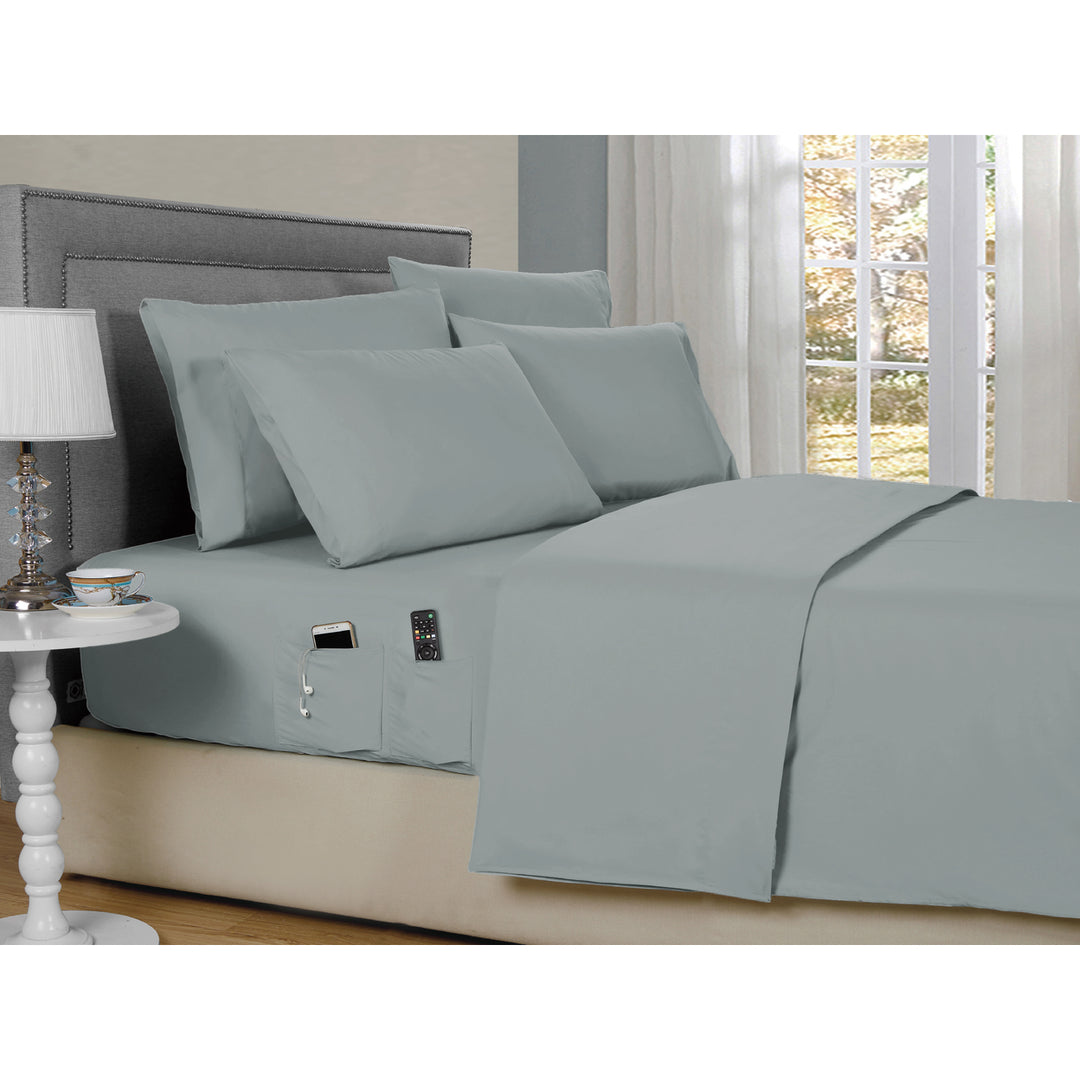 Kathy Ireland 6-Piece Smart Sheet Sets w/ Side Pocket Image 5