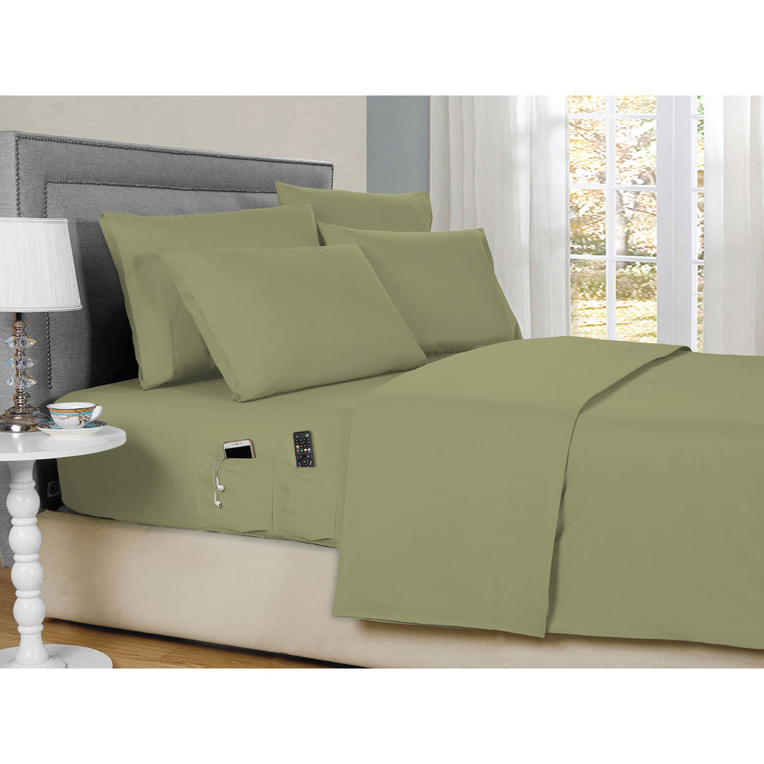 Kathy Ireland 6-Piece Smart Sheet Sets w/ Side Pocket Image 7