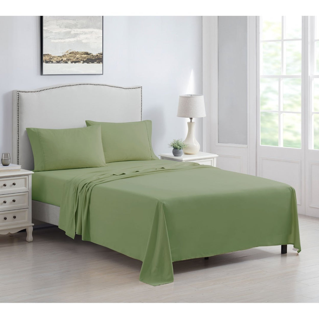 Kathy Ireland Brushed Microfiber 4 Piece Sheet Set Twin Queen King Colors Available Image 1