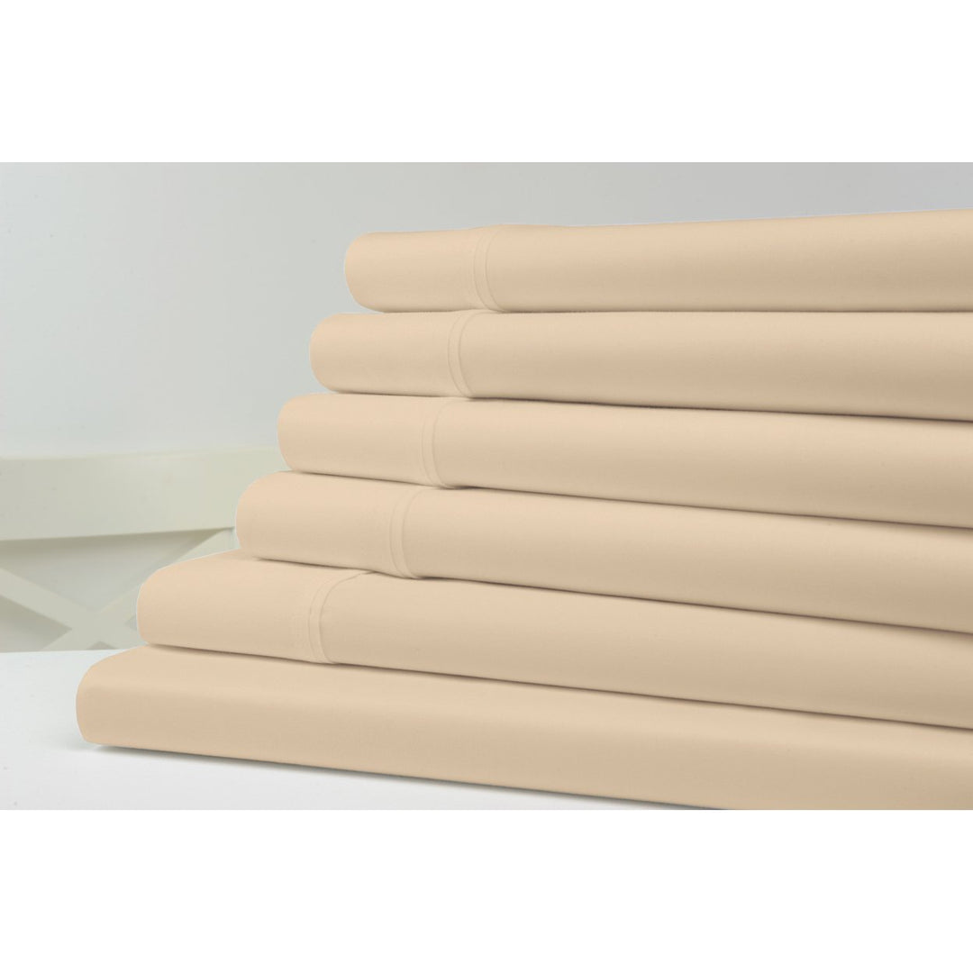 Kathy Ireland 1200 Thread Count Cotton Rich Sheet Set Queen Grey 6 Pieces Image 1