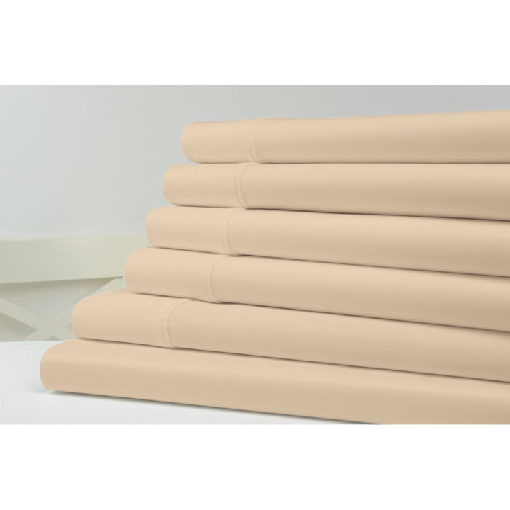 Kathy Ireland 1200 Thread Count Cotton Rich Sheet Set Queen Grey 6 Pieces Image 1