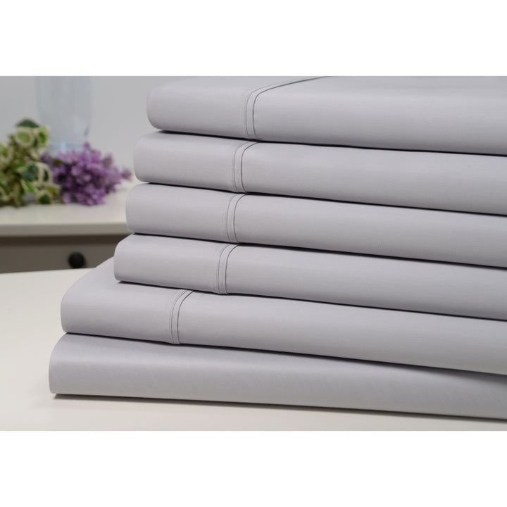 Kathy Ireland Bamboo Cotton 1500 Thread Count 6 Pc Sheet Set Queen King Full Image 1