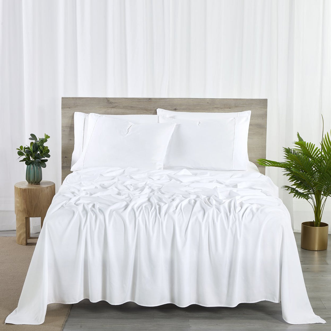 Bibb Home Bamboo Sheet Set 2000 Count 6-Piece Deep Pocket Soft Cool King Image 1