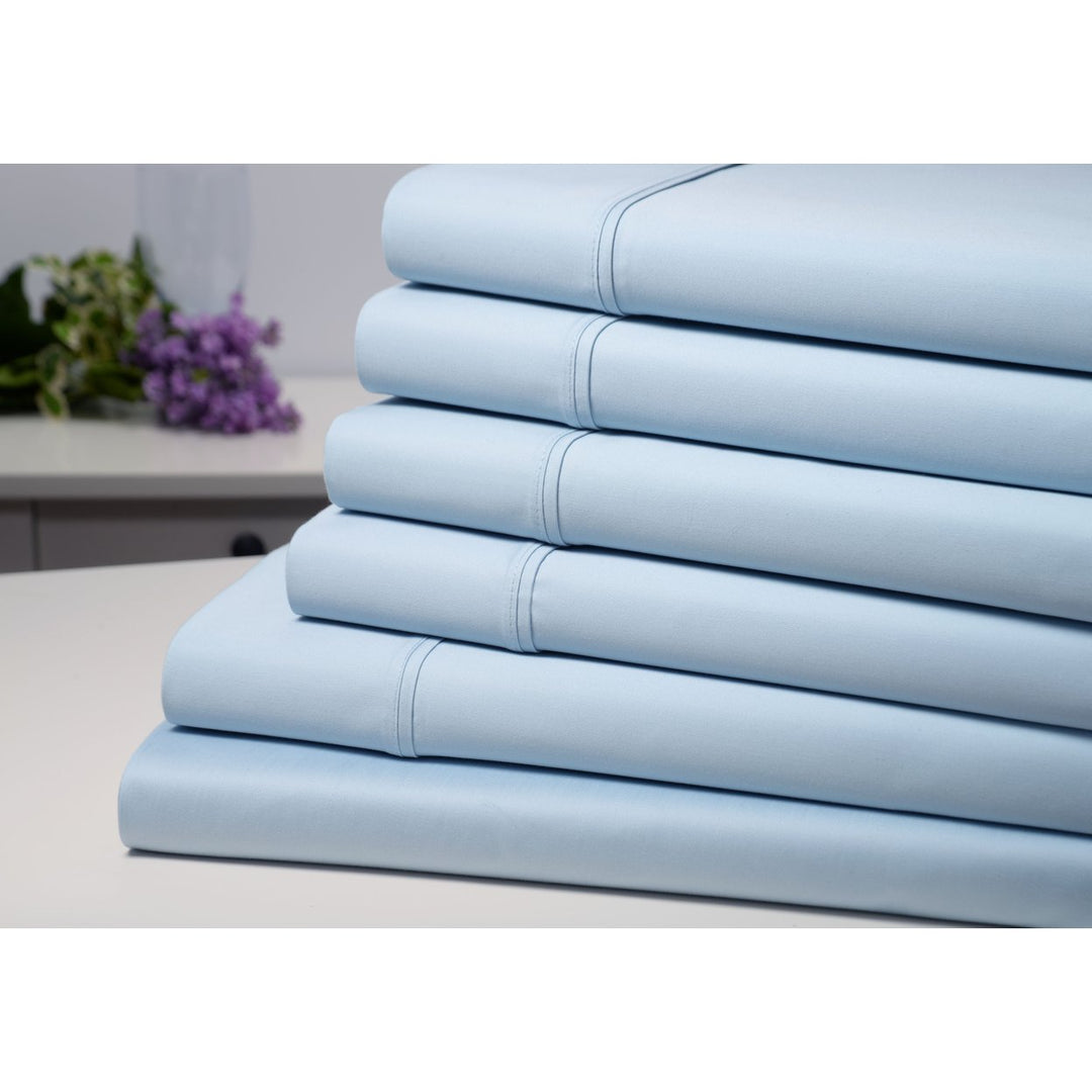 Kathy Ireland Bamboo Cotton 1500 Thread Count 6 Pc Sheet Set Queen King Full Image 1