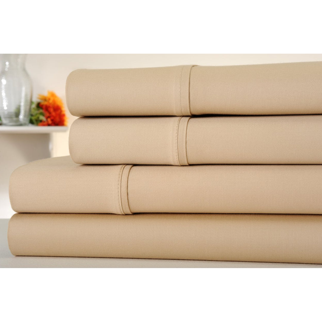 Luxury 1000 Thread Count Sateen Cotton Sheet Set in Various Colors Twin to King Image 1