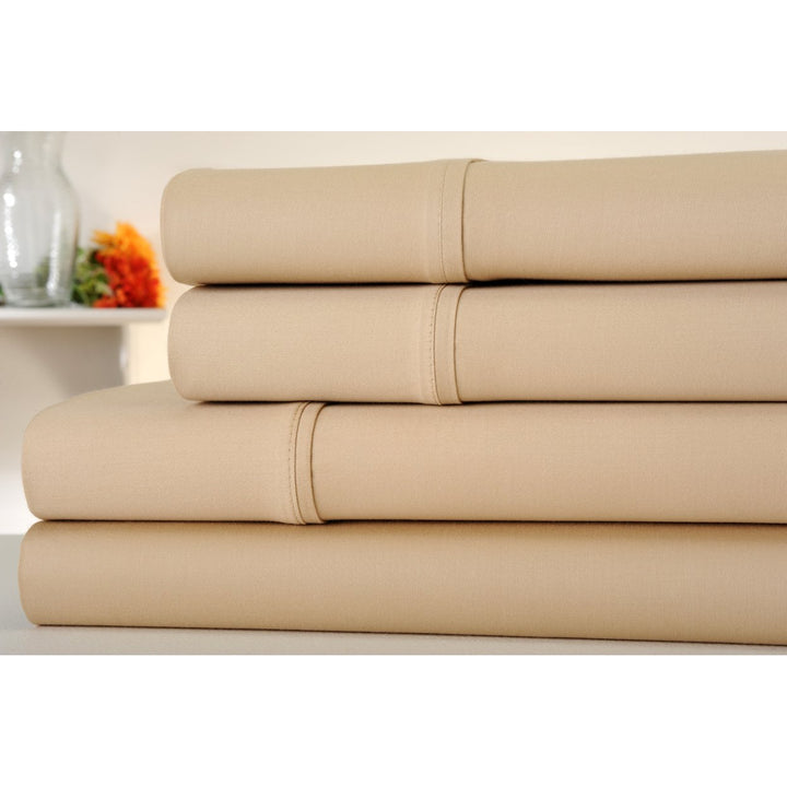 Luxury 1000 Thread Count Sateen Cotton Sheet Set in Various Colors Twin to King Image 1