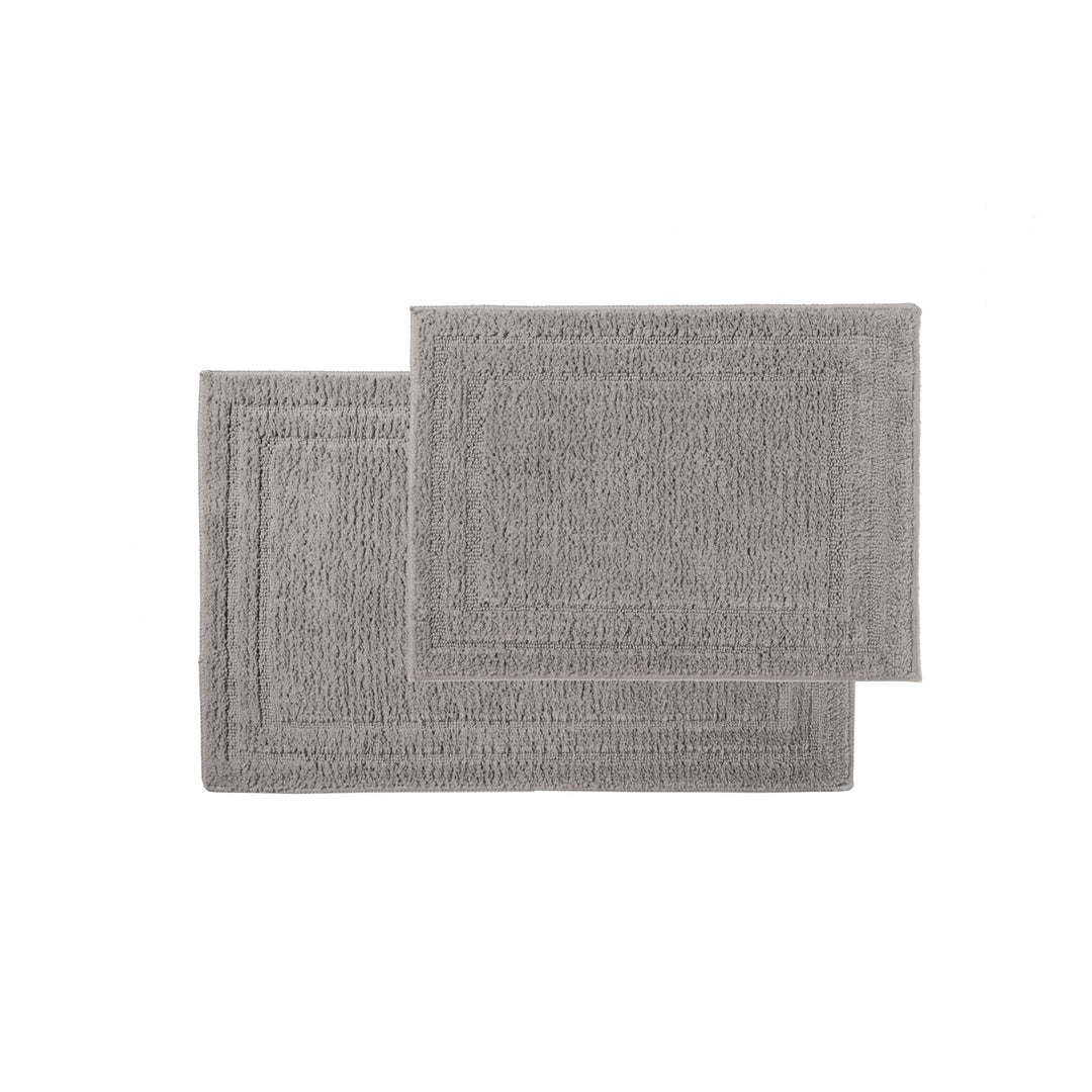 Bibb Home 2 Piece Microfiber Shag Bath Mat Set Image 4