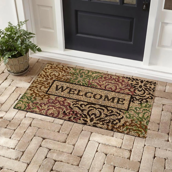 Bibb Home 5880 Bibb Home Outdoor Coir Door Mat 18x30" Home Sweet Home Black Image 7