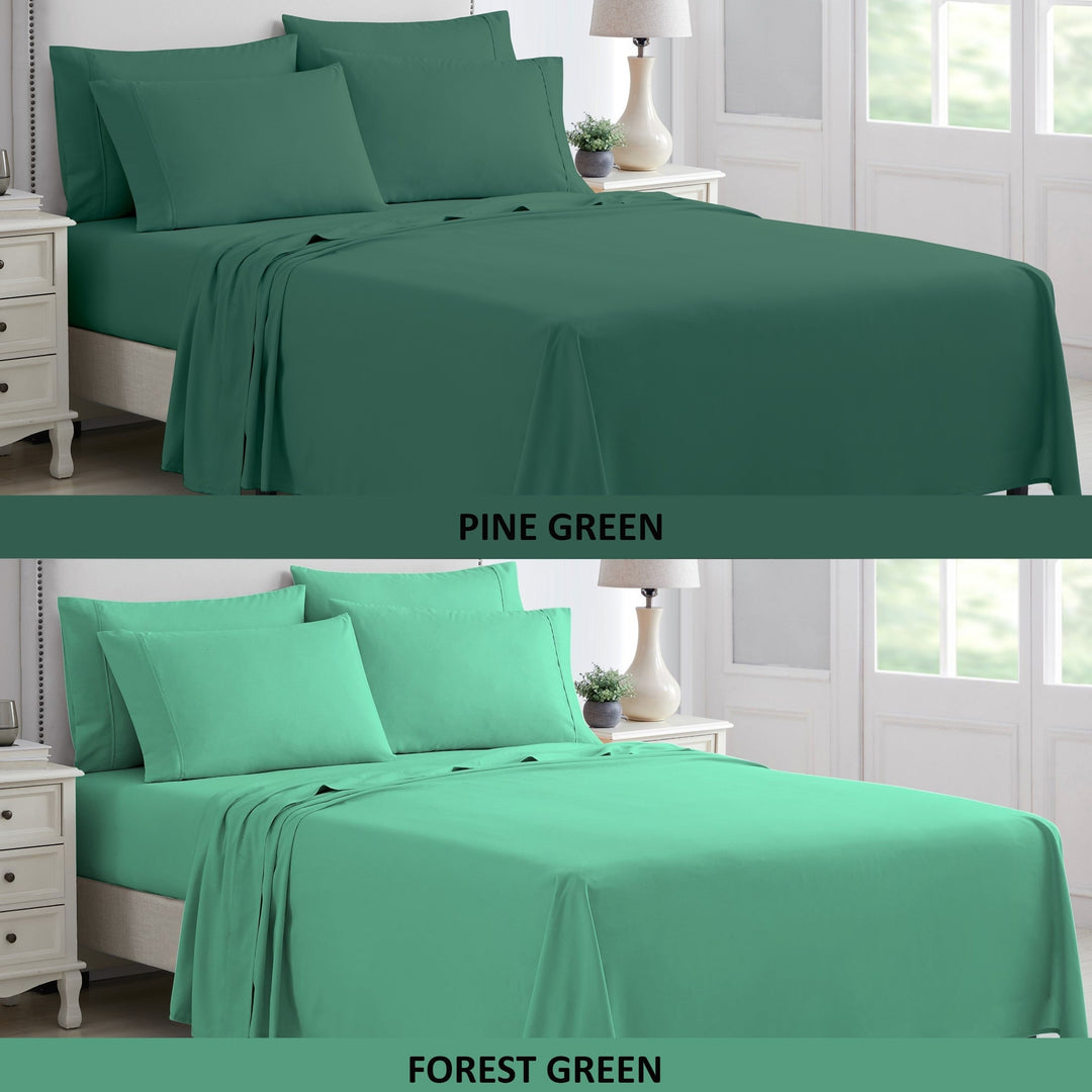 Kathy Ireland 6 Piece Microfiber Sheet Set Soft Breathable Queen King Twin Full Image 1