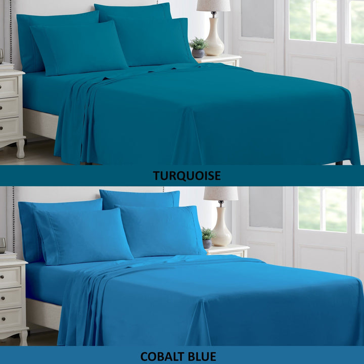 Kathy Ireland 6 Piece Microfiber Sheet Set Soft Breathable Queen King Twin Full Image 1