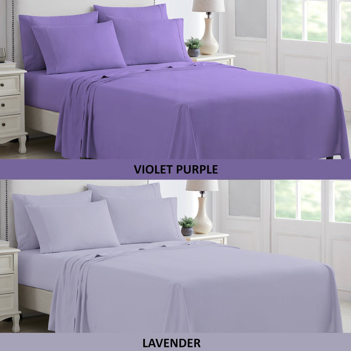 Kathy Ireland 6 Piece Microfiber Sheet Set Soft Breathable Queen King Twin Full Image 9