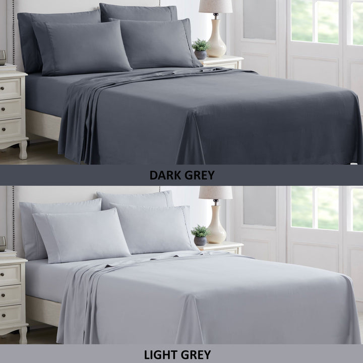 Kathy Ireland 6 Piece Microfiber Sheet Set Soft Breathable Queen King Twin Full Image 1