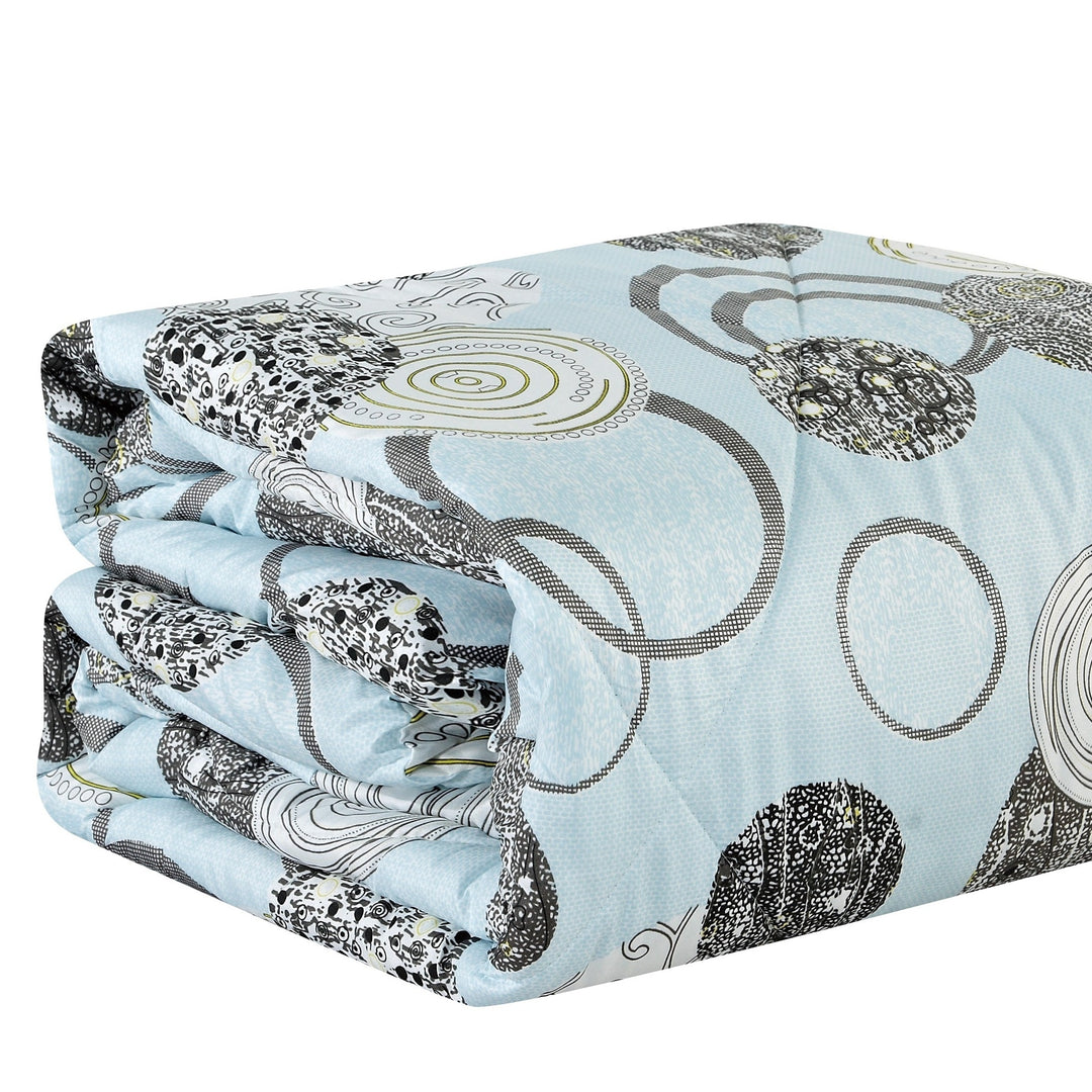 Bibb Home 8 Piece Comforter Set with Decorative Pillows Image 9