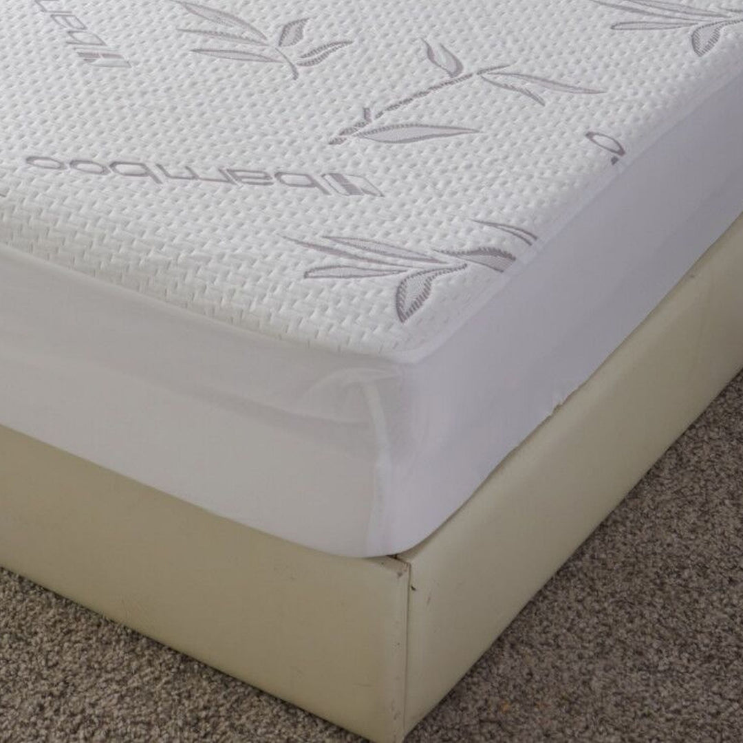 Premium Bamboo Waterproof Mattress Protector Hypoallergenic 18 Inch Deep Image 5