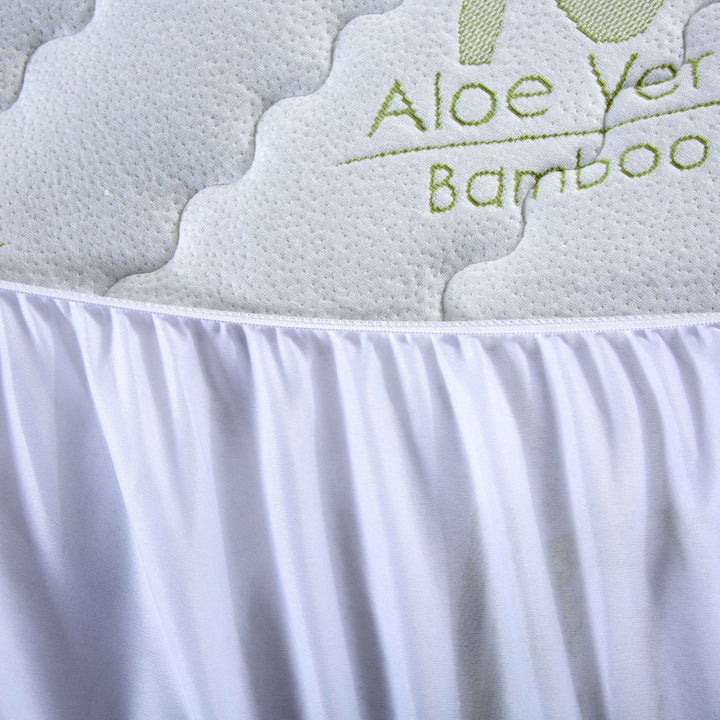 Aloe Vera Bamboo Hypoallergenic Mattress Pad Image 3