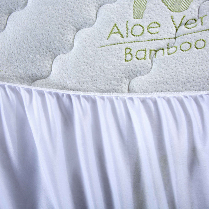 Aloe Vera Bamboo Hypoallergenic Mattress Pad Twin Full Queen King 16 Inch Deep Image 3