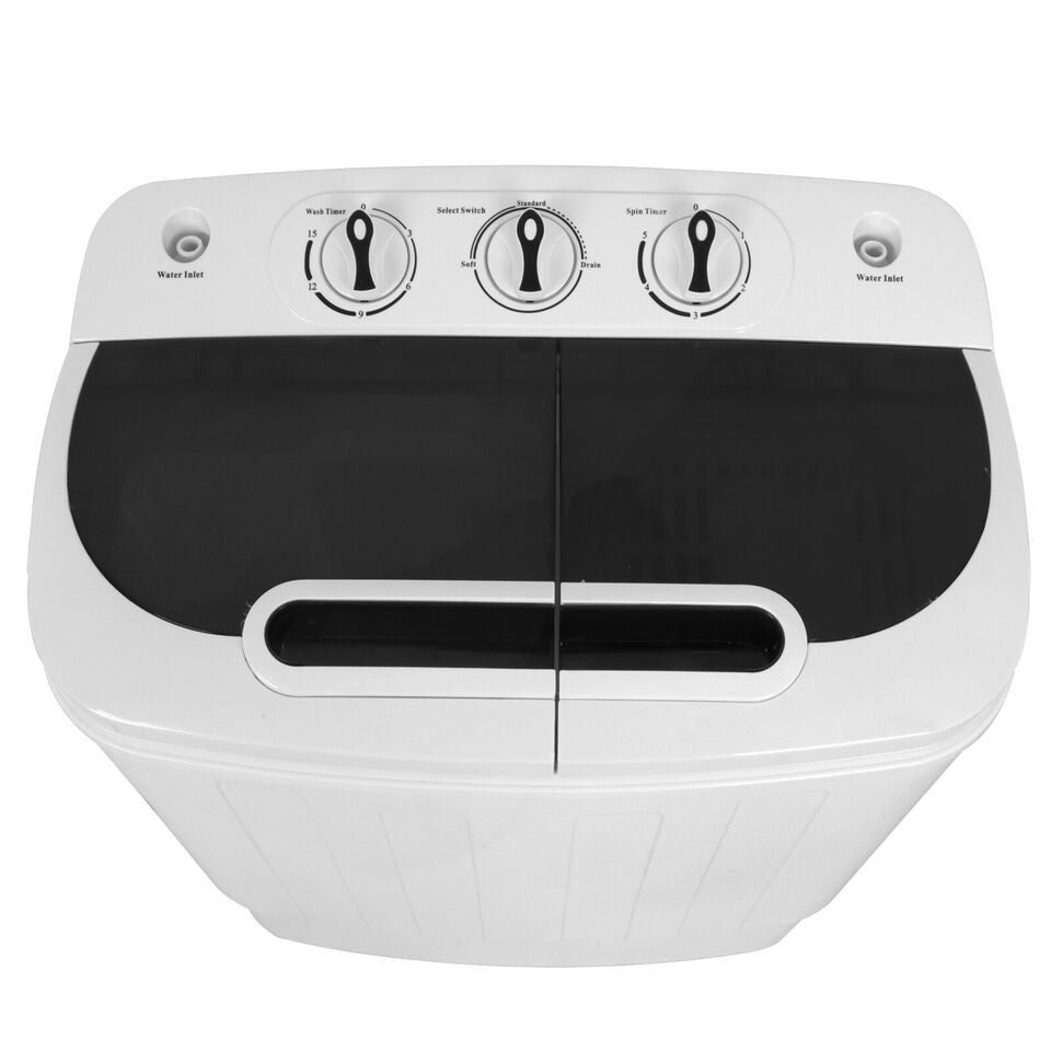 Compact Mini Twin Tub Washing Machine Portable 13lbs Laundry Washer and Dryer Image 8