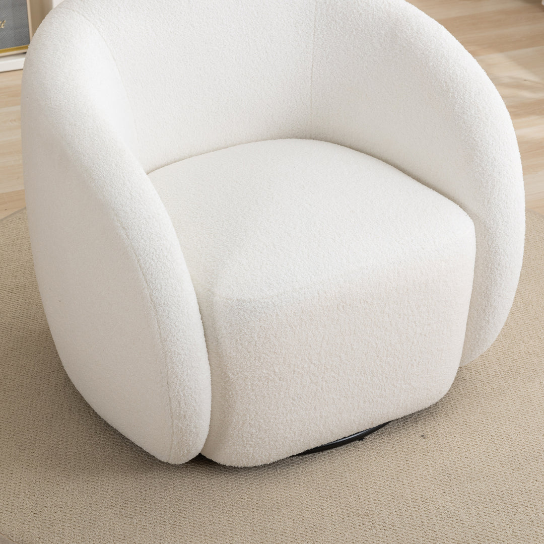 SEYNAR Modern Glam Velvet Upholstered 360 Degree Swivel Accent Armchair Set of 2 Image 10