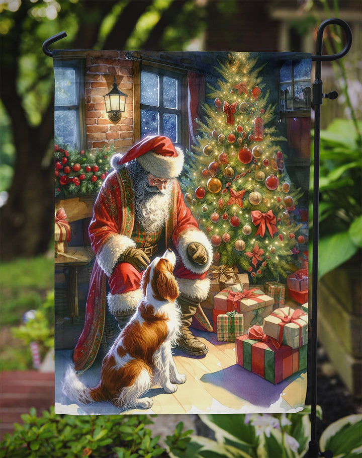 Brittany and Santa Claus Garden Flag Image 3