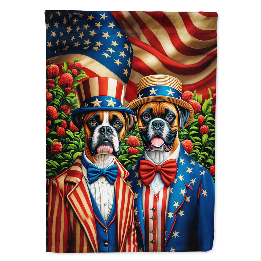 All American Boxer Garden Flag Image 1