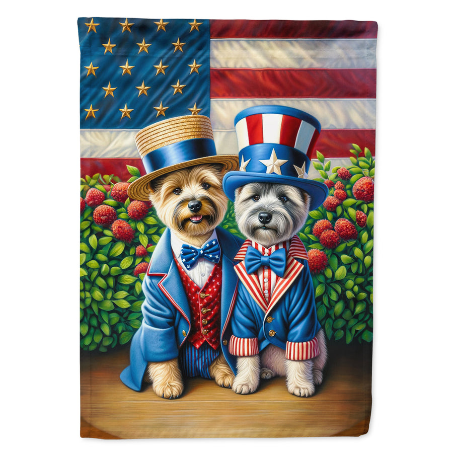 All American Cairn Terrier Garden Flag Image 1