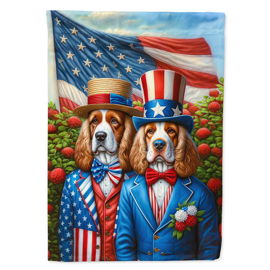 All American Clumber Spaniel Garden Flag Image 1