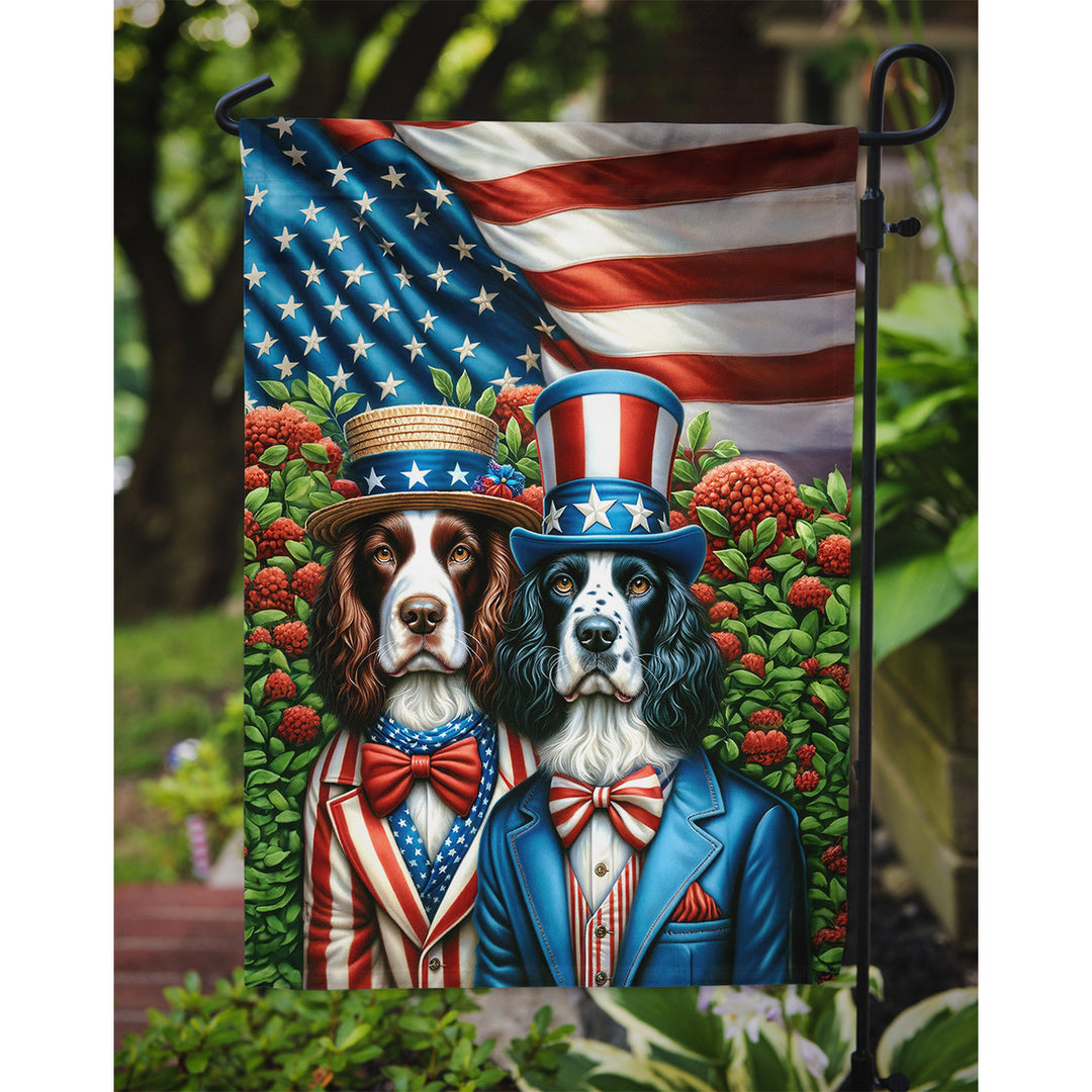 All American English Springer Spaniel Garden Flag Image 3