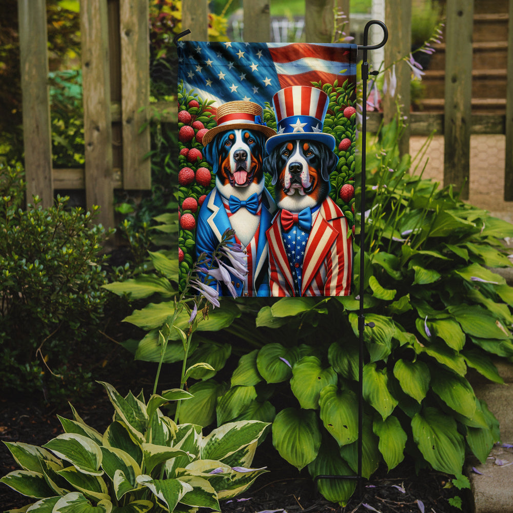 All American Greater Swiss Mountain Dog Garden Flag Image 2