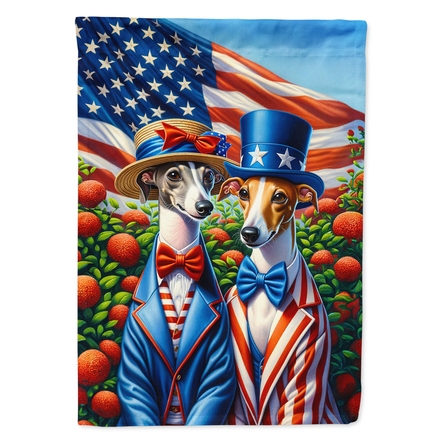 All American Italian Greyhound Garden Flag Image 1