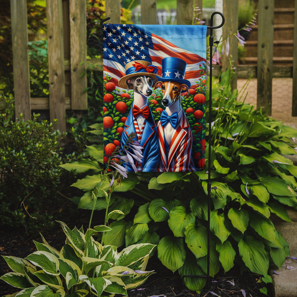 All American Italian Greyhound Garden Flag Image 2