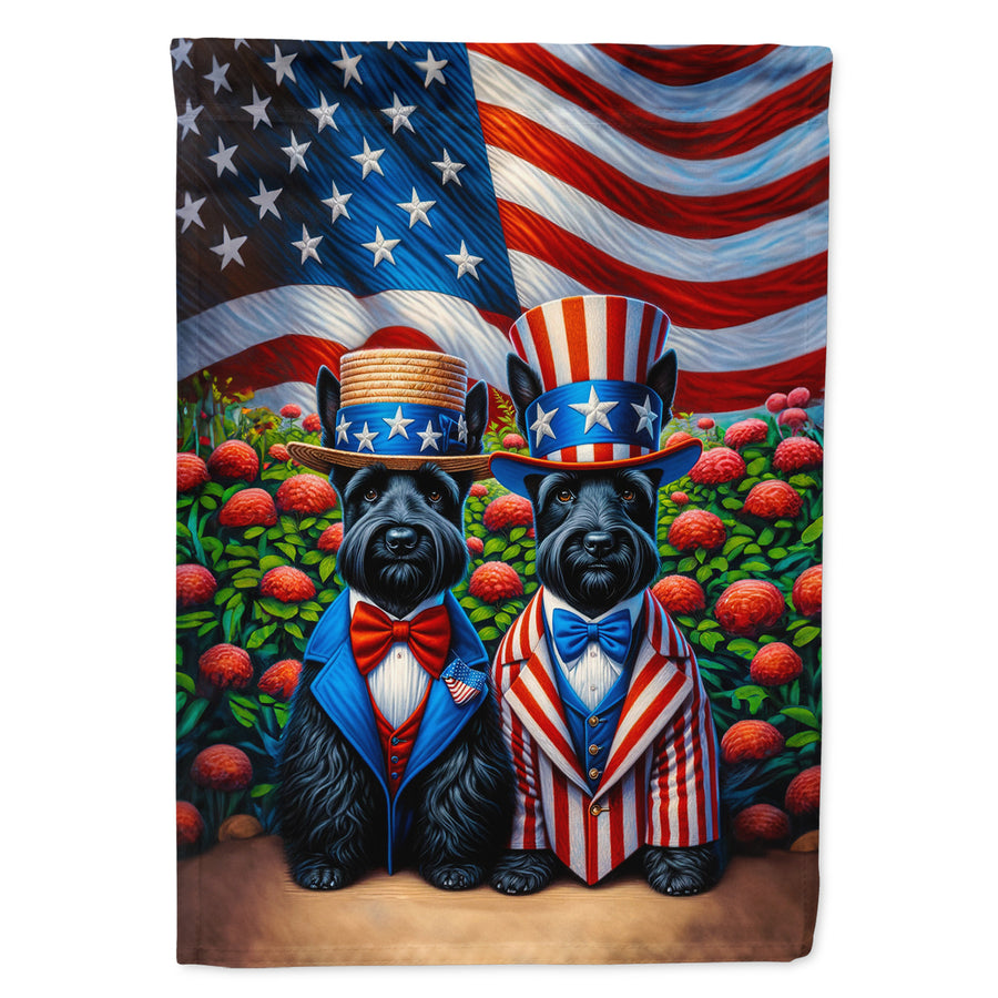 All American Scottish Terrier Garden Flag Image 1